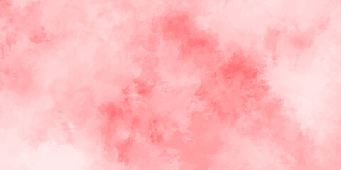 Abstract beautiful decorative and lovely soft pink, red grunge watercolor texture background design. watercolor smoke background texture. fantasy smooth light pink watercolor paper texture background.
