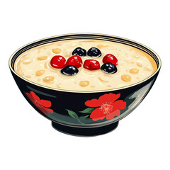 Laba Festival Illustration Delicious Laba Porridge Blue Bowl
