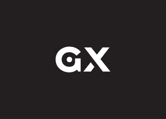 GX letter logo and initial logo design