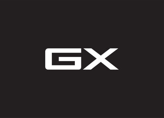 Fototapeta premium GX letter logo and initial logo design