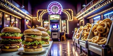 Colorful Food Delights at an Arcade in New York - A Culinary Adventure