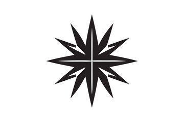A bold geometric black star symbol 6.eps