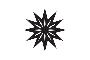 A bold geometric black star symbol 19.eps