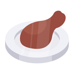 A perfect design icon of drumstick

