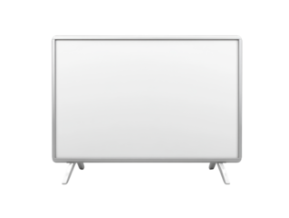 A minimalistic whiteboard on a stand against a black background, perfect for presentations or brainstorming sessions.