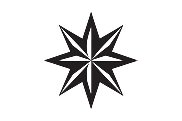 Obraz premium A bold geometric black star symbol 29.eps