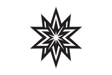 A bold geometric black star symbol 33.eps