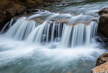 Moving Waterfall A waterfall captured with a slow shutter speed