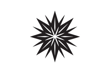 Obraz premium A bold geometric black star symbol 50.eps