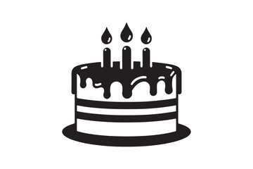 Birthday Cake silhouette vector 6.eps