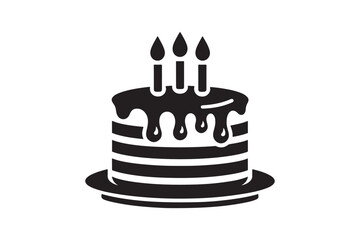 Birthday Cake silhouette vector 14.eps