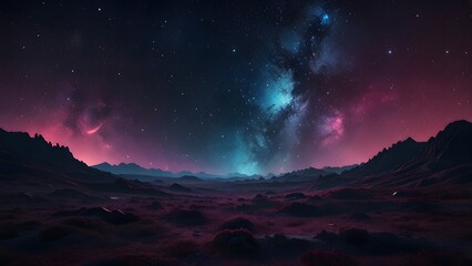 Obraz premium Starry Night: Stunning Backgrounds Featuring the Milky Way