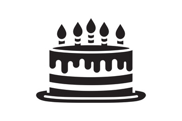 Birthday Cake silhouette vector 15.eps