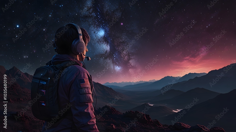 Canvas Prints cosmic exploration: abstract astronomy backgrounds of the universe