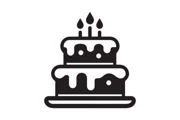 Birthday Cake silhouette vector 17.eps