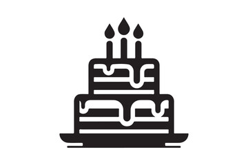 Birthday Cake silhouette vector 22.eps