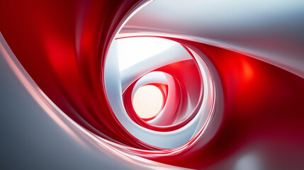 background with red and white circles