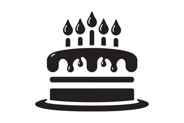 Birthday Cake silhouette vector 36.eps