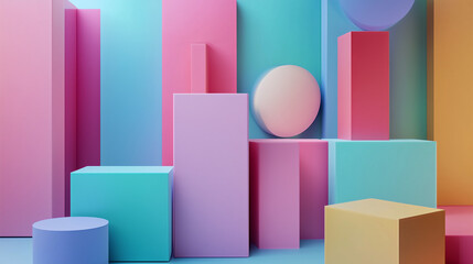 Obraz premium abstract 3d geometric forms background