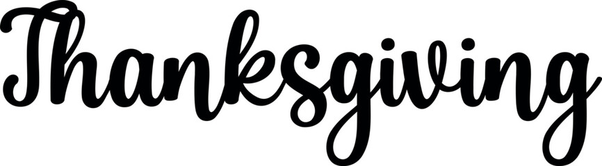 Thanksgiving Typography Design. Vector Illustration