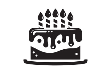 Birthday Cake silhouette vector 64.eps