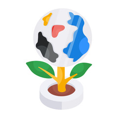 A unique design icon of global ecology 

