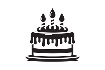 Birthday Cake silhouette vector 70.eps