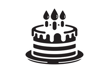 Birthday Cake silhouette vector 71.eps