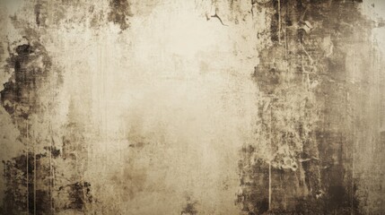 Fototapeta premium An abstract sepia-toned grunge wallpaper with a soft, weathered texture, evoking a sense of nostalgia and warmth, ideal for vintage-themed designs.