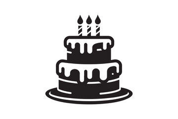 Birthday Cake silhouette vector 82.eps
