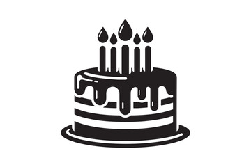 Birthday Cake silhouette vector 86.eps