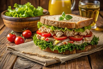 Delicious Tuna Salad Sandwich Meal &ndash; Perfect for Lunch or Picnic