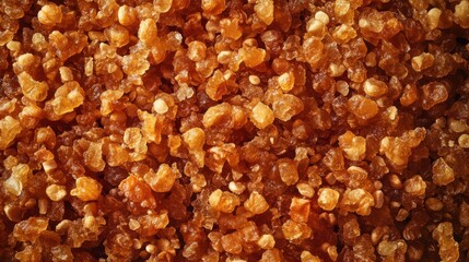 A surface densely covered with candied nuts, filling every inch of the frame with their crunchy, sugary texture and warm, glossy tones.