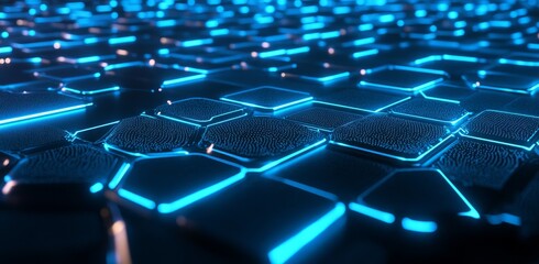 Obraz premium Digital globes provide a hi-tech, geometric background that is suitable for advertisement layout artwork.