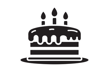 Birthday Cake silhouette vector 123.eps