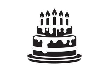 Birthday Cake silhouette vector 126.eps