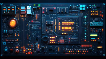 PCB Design Software Interface Displaying a Complex Circuit Layout with Detailed Components and User Interaction