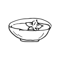 Hand drawn Spa and sauna elements