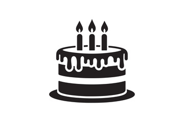 Birthday Cake silhouette vector 150.eps