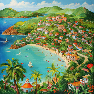 view of the sea and mountains