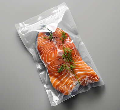raw salmon on a plate
