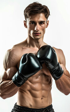 young boxer man