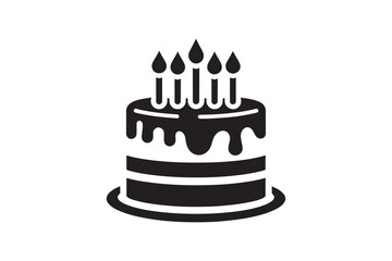 Birthday Cake silhouette vector 166.eps