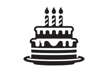Birthday Cake silhouette vector 174.eps