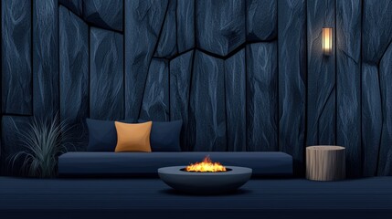 Cozy living room with modern decor
