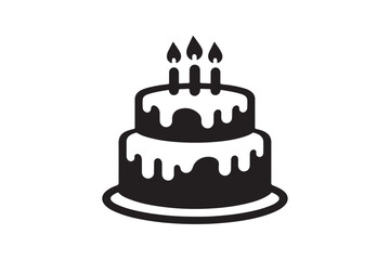 Birthday Cake silhouette vector 183.eps