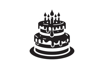 Birthday Cake silhouette vector 184.eps