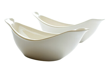 Elegant Gravy Boats Isolated on a transparent Background for Culinary Use and Creative Food Presentations