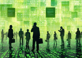 Fototapeta premium Digital City.