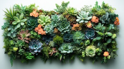 Fototapeta premium Succulent Wall Art.